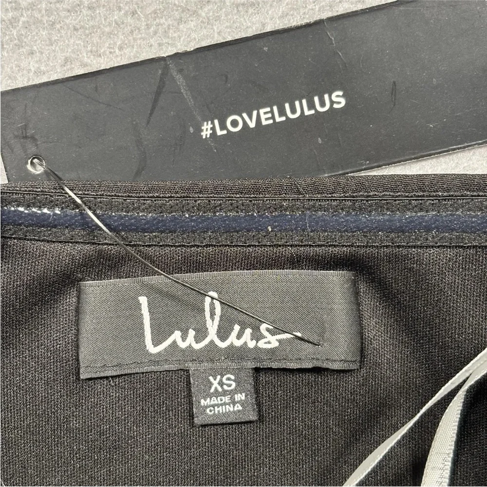 LULUS Won a Heart Jumpsuit Women’s XSmall Black Strapless Wide Leg Classy NWT - Picture 8 of 12